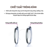 Tròng kính Zinmy Đổi màu Khói/Nâu Lọc ánh sáng xanh Mỏng 1.60 AS Transfomer chính hãng