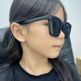  Kính mát trẻ em 23014 dáng vuông nhựa TR90 dẻo Hàn Quốc 