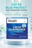  Tròng kính Zinmy Chống ánh sáng xanh Mỏng 1.67 AS UV400 Blue Control chính hãng 