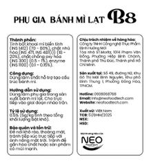 Phụ Gia Bánh Mì Lạt B8