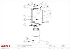 BỘ MÁY NƯỚC NÓNG MARCO ÂM QUẦY MIX UC8