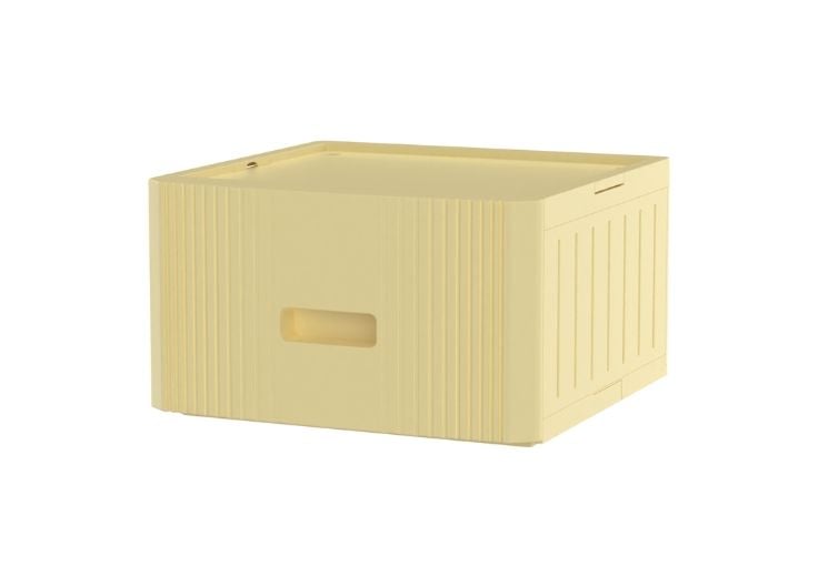  Thùng chứa các nguyên liệu đồ dùng thực hành, cho phép đặt chồng lên nhau có móc khóa kết nối với nhau 