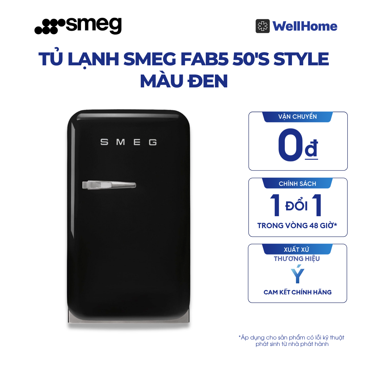  TỦ LẠNH SMEG FAB5 50'S STYLE 