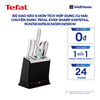  Bộ dao kéo 6 món tích hợp dụng cụ mài chuyên dụng Tefal Ever Sharp K297S744, 9cm/12cm/16.5cm/20cm/20cm 