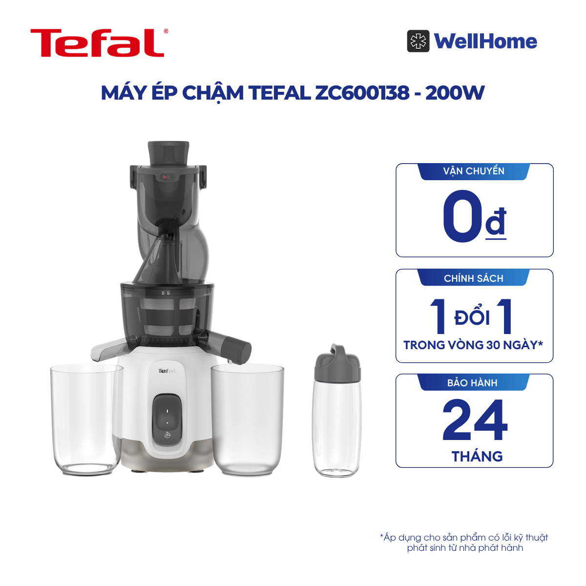  Máy ép chậm Tefal ZC600138 - 200W 