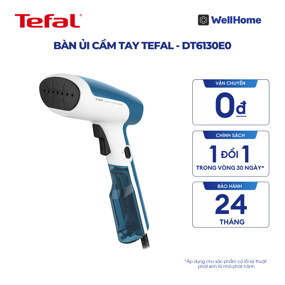  Bàn ủi cầm tay Tefal - DT6130E0 