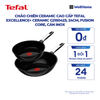  Chảo chiên ceramic cao cấp Tefal EXCELLENCE+ CERAMIC G2150423, 24cm, Fusion Core, cán inox 