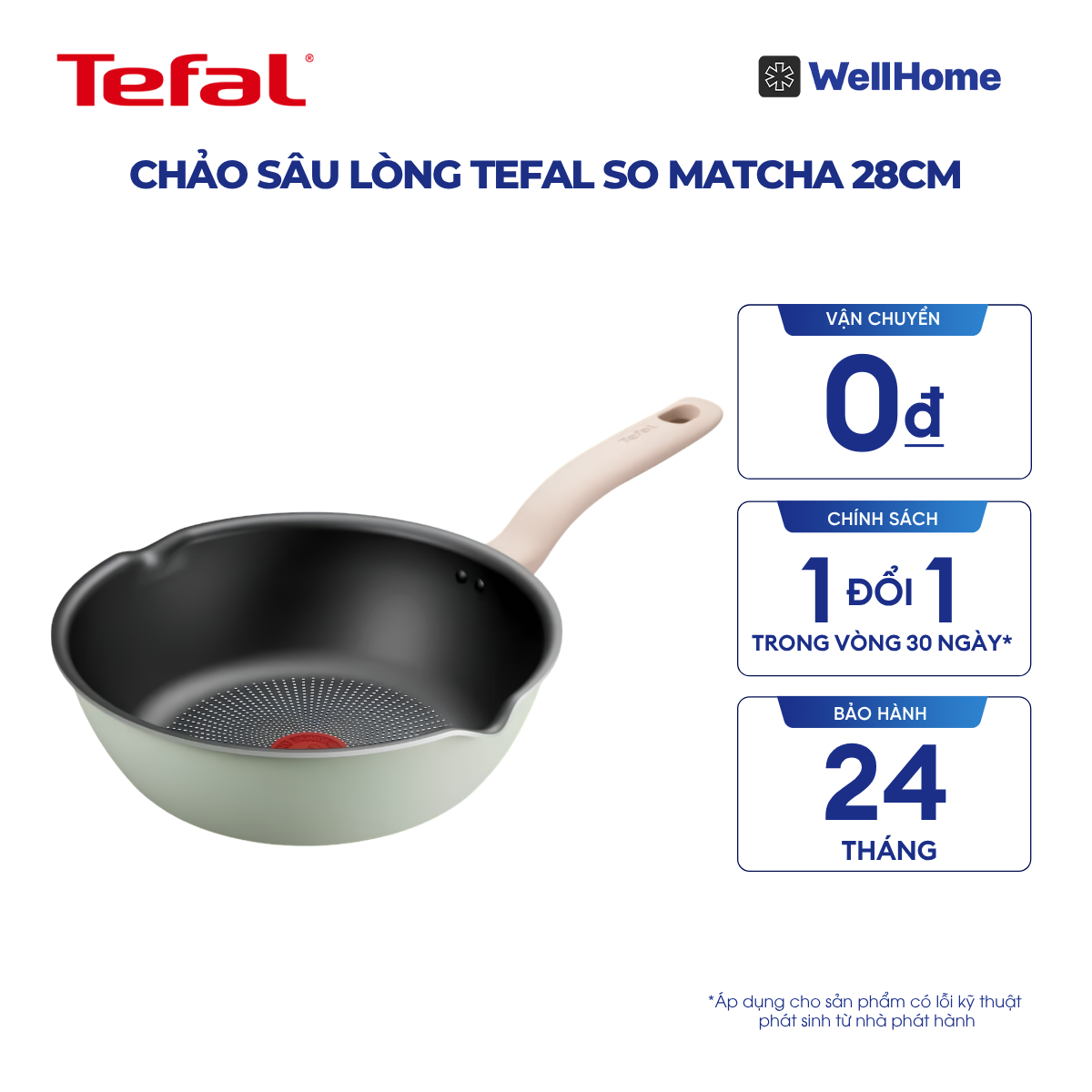  Chảo sâu lòng Tefal So Matcha 28cm 
