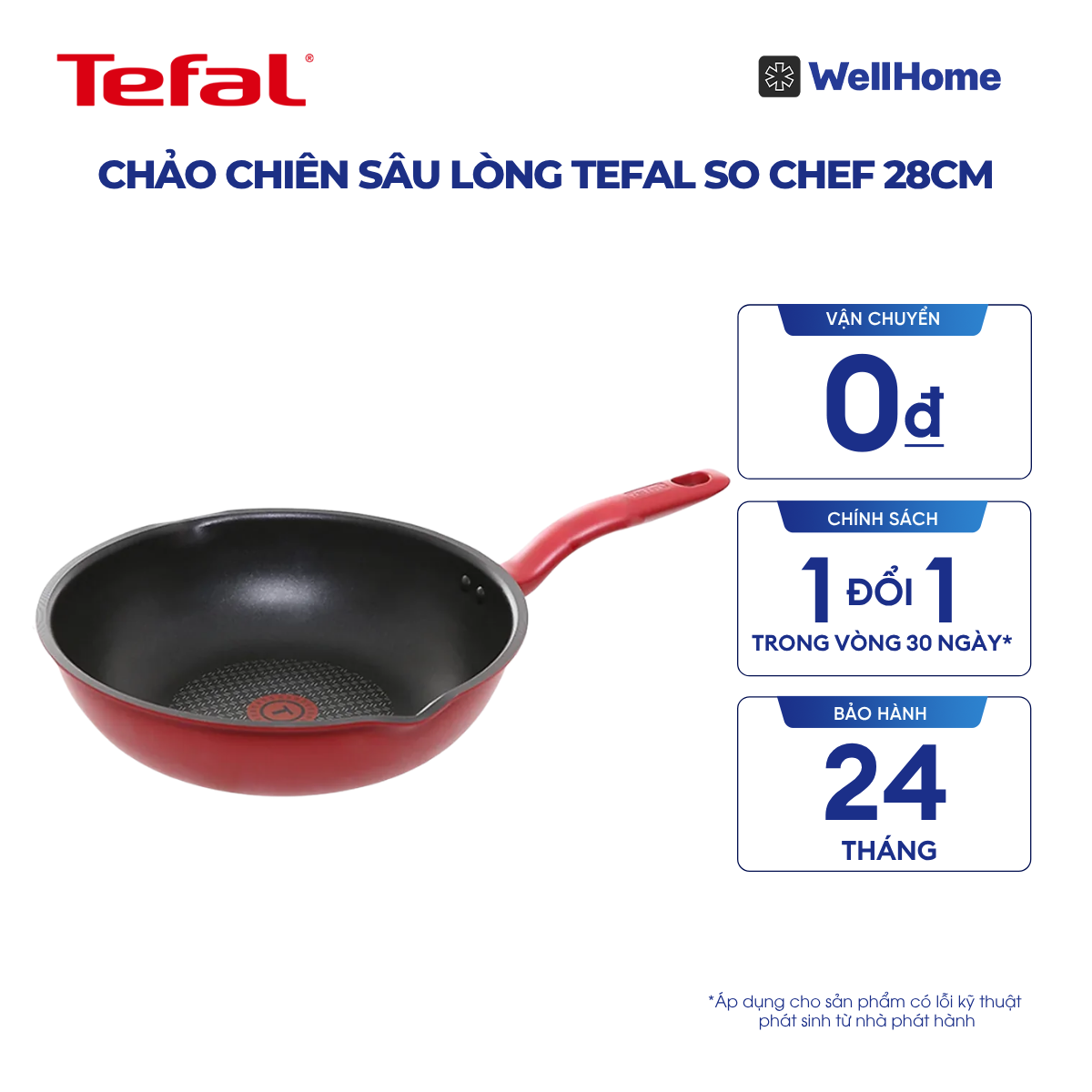  Chảo chiên sâu lòng Tefal So Chef 28cm 