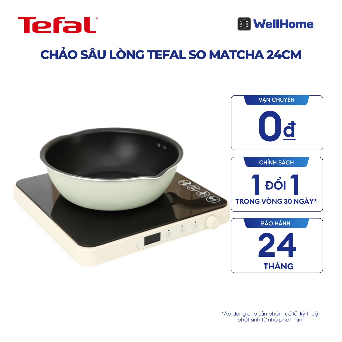  Chảo sâu lòng Tefal So Matcha 24cm 