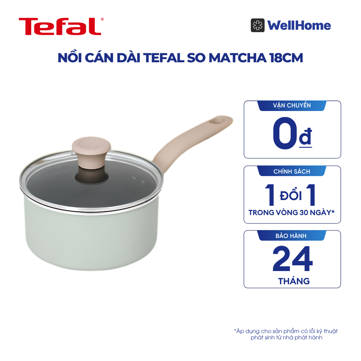  Nồi cán dài Tefal So Matcha 18cm 