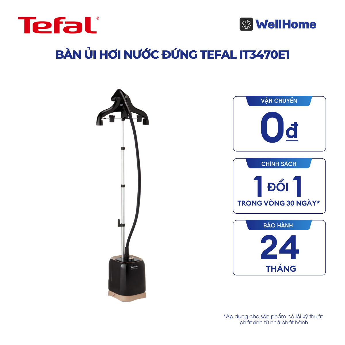  Bàn ủi hơi nước đứng Tefal IT3470E1 