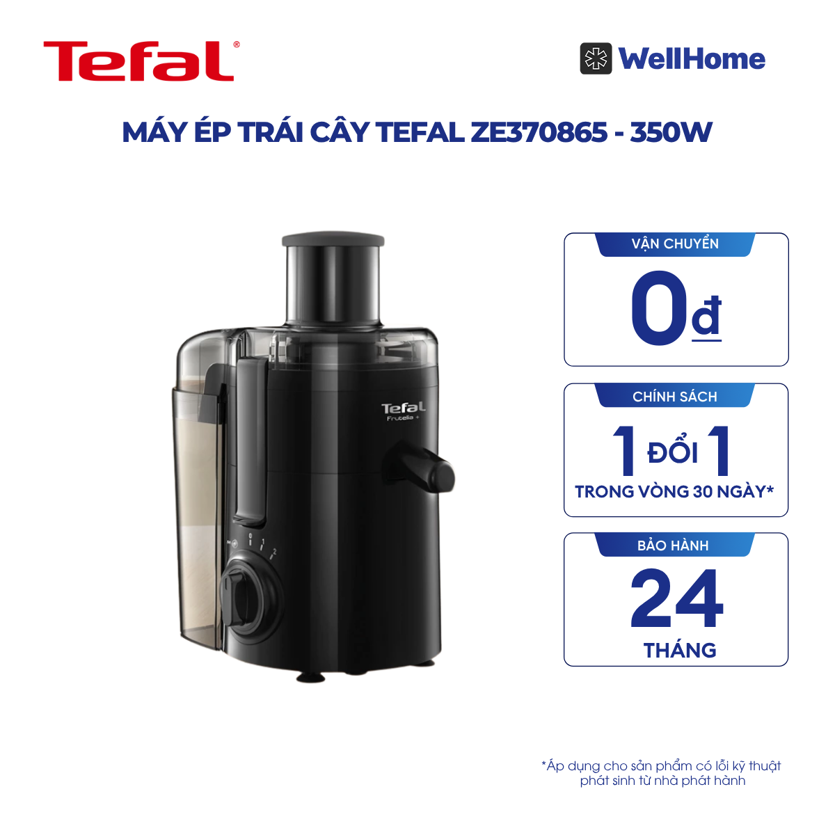  Máy ép trái cây Tefal ZE370865 - 350W 