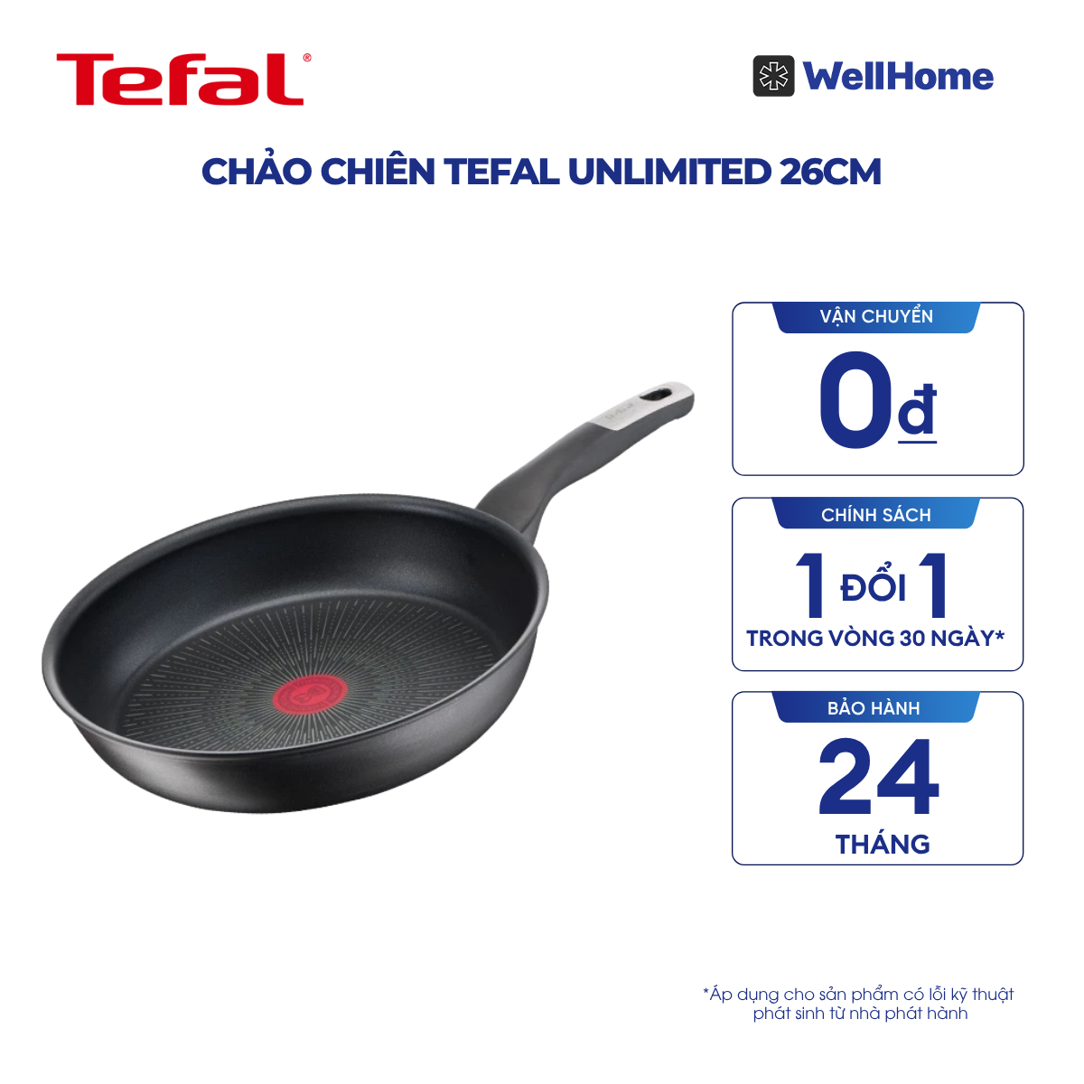  Chảo chiên Tefal Unlimited 26cm 
