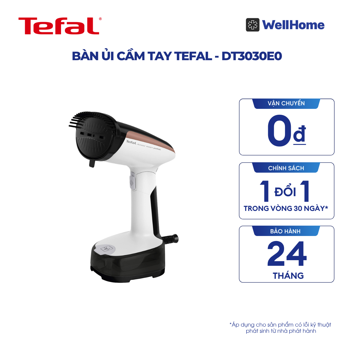 Bàn ủi cầm tay Tefal - DT3030E0 