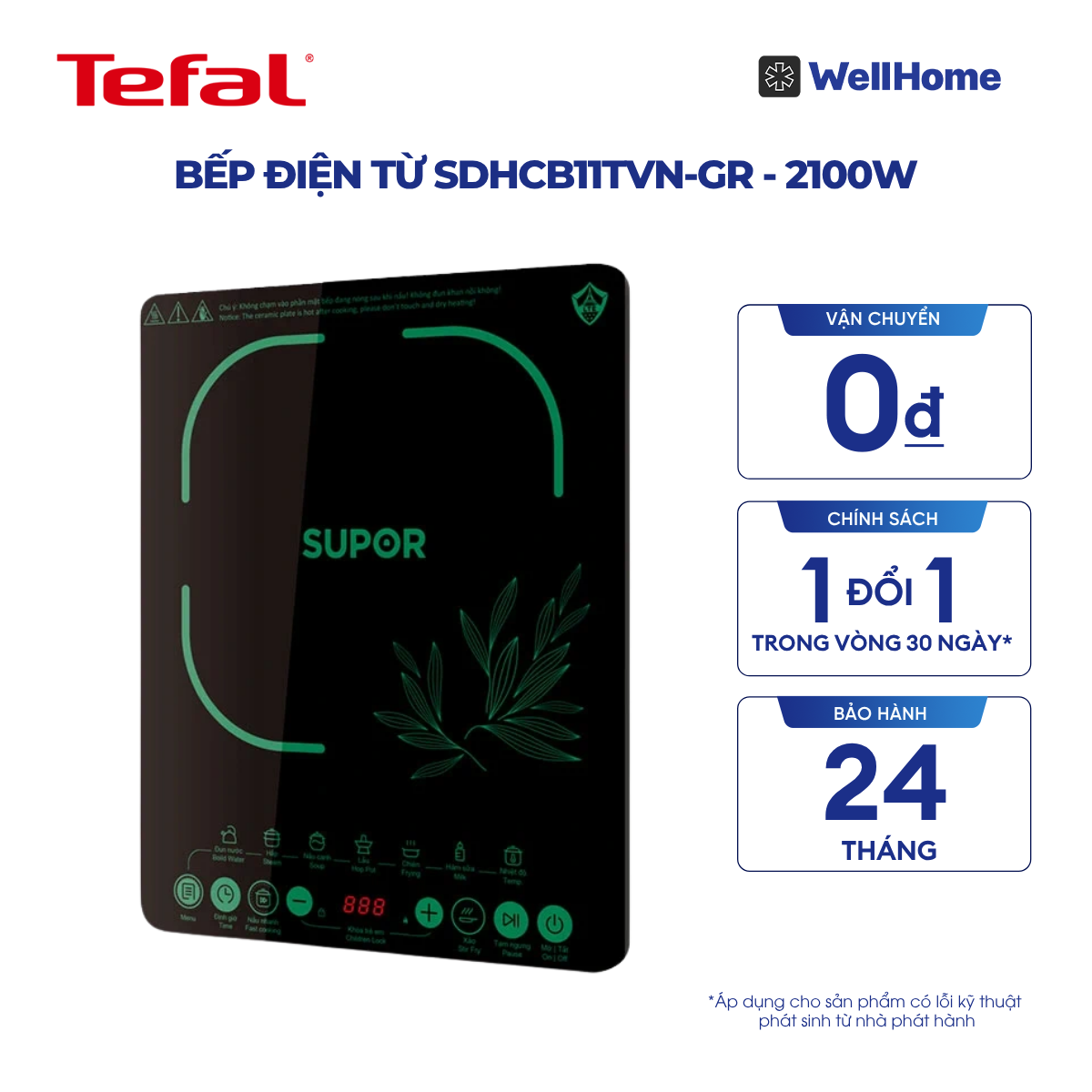  Bếp điện từ SDHCB11TVN-GR - 2100W 