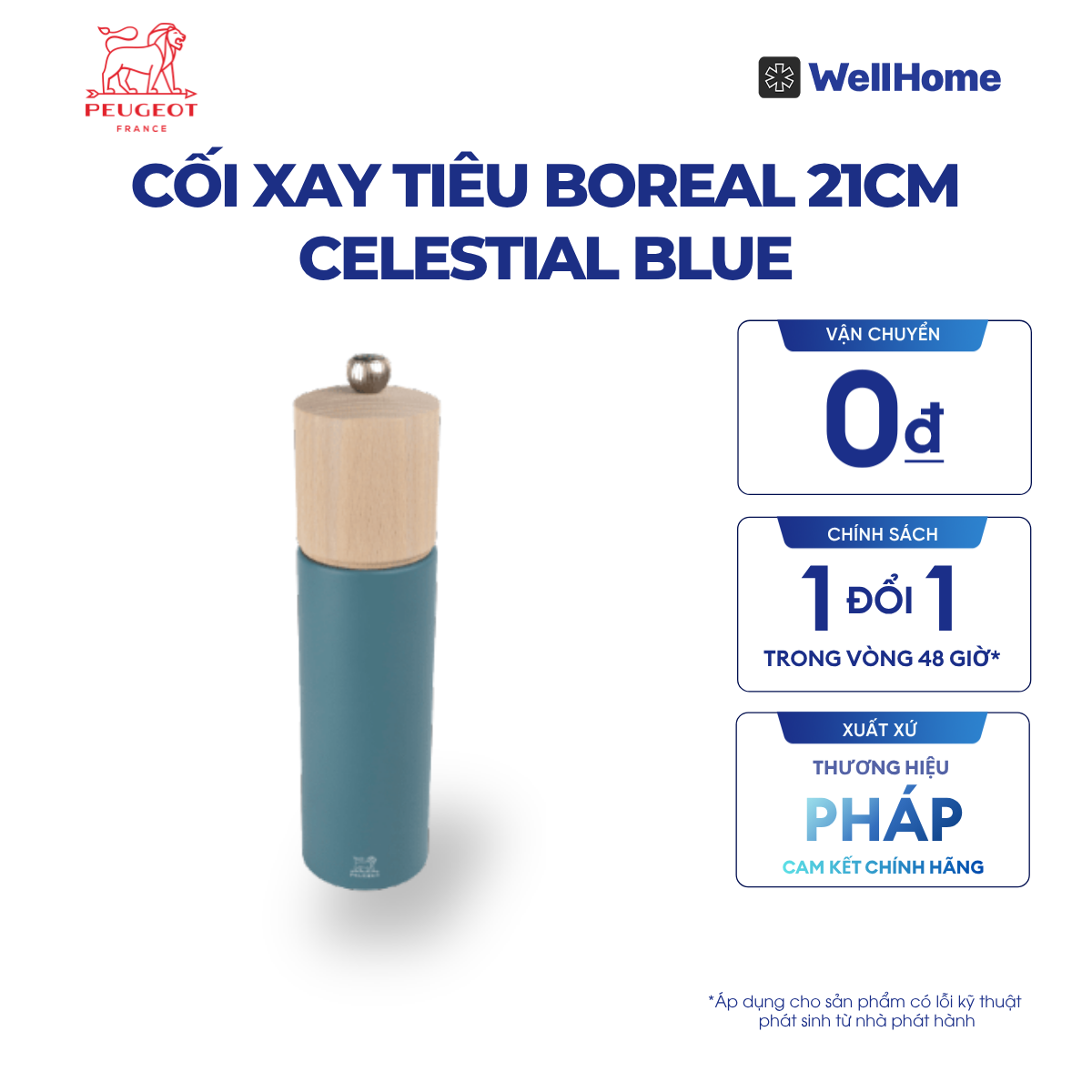  CỐI XAY TIÊU BOREAL 21CM 