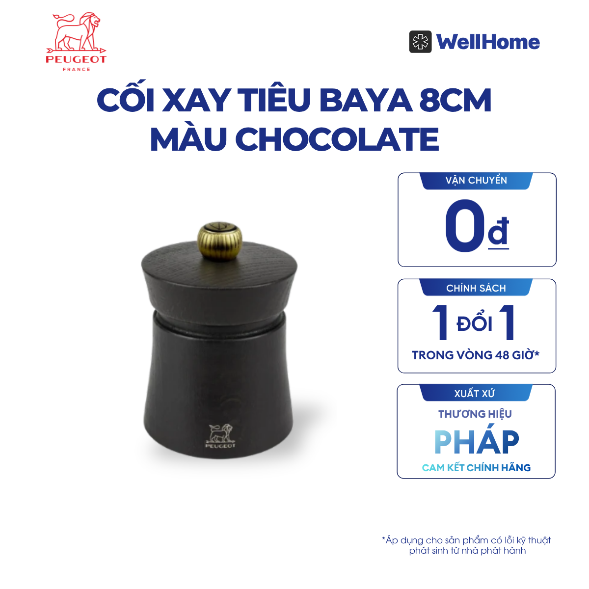  CỐI XAY TIÊU BAYA 8CM
MÀU CHOCOLATE 