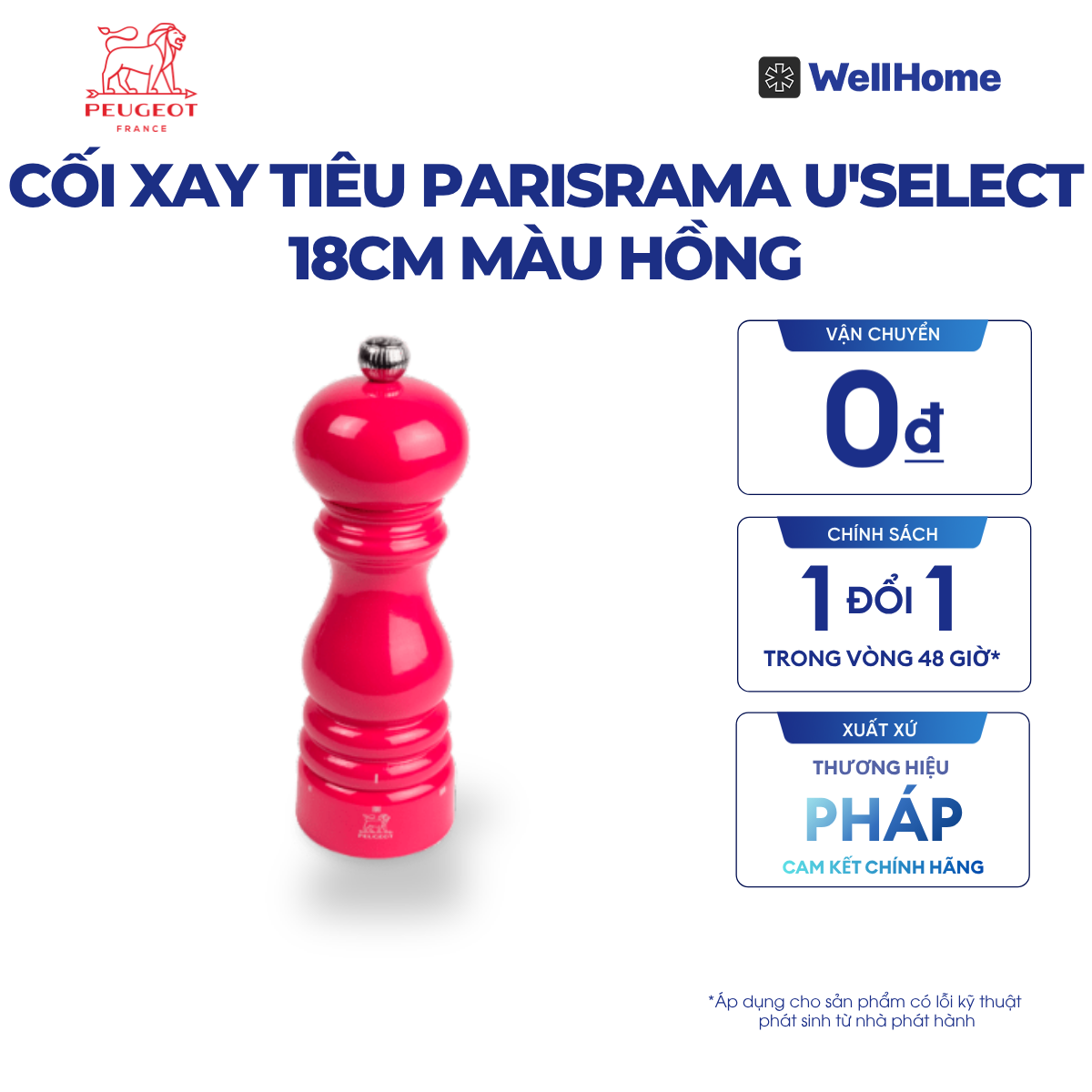 CỐI XAY TIÊU PARISRAMA U'SELECT 18CM 