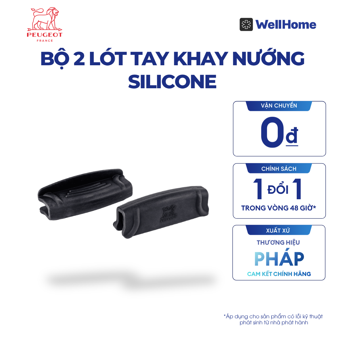  BỘ 2 LÓT TAY KHAY NƯỚNG SILICONE 