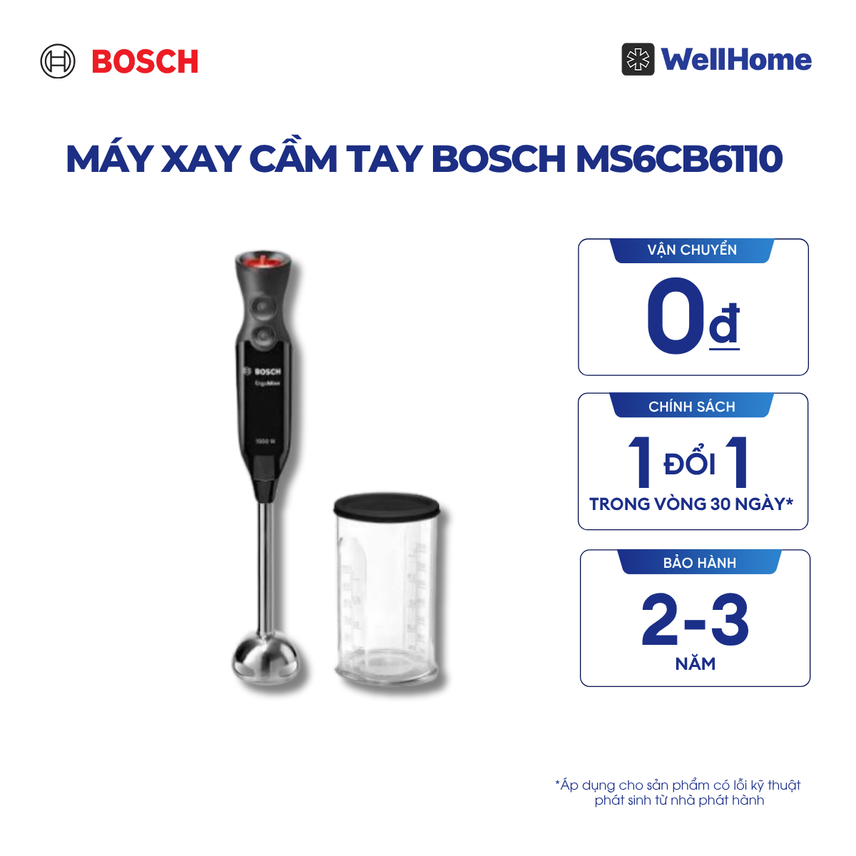 MÁY XAY CẦM TAY BOSCH MS6CB6110 