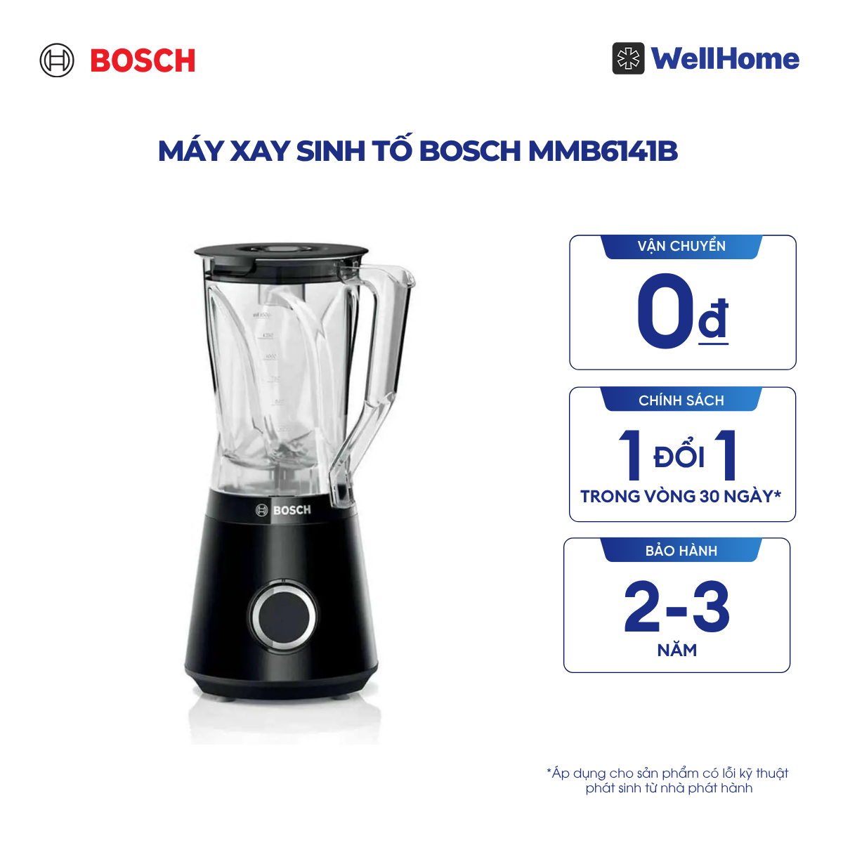  Máy xay sinh tố Bosch MMB6141B 
