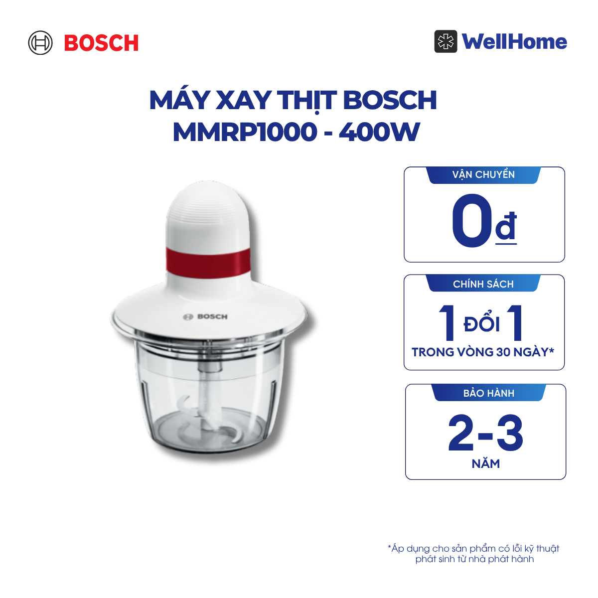  MÁY XAY THỊT BOSCH MMRP1000 - 400W 