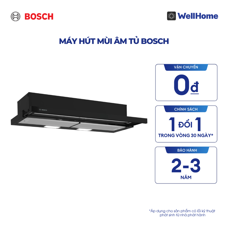  Máy hút mùi âm tủ Bosch DFT93CA61B - Series 2 (90cm) 