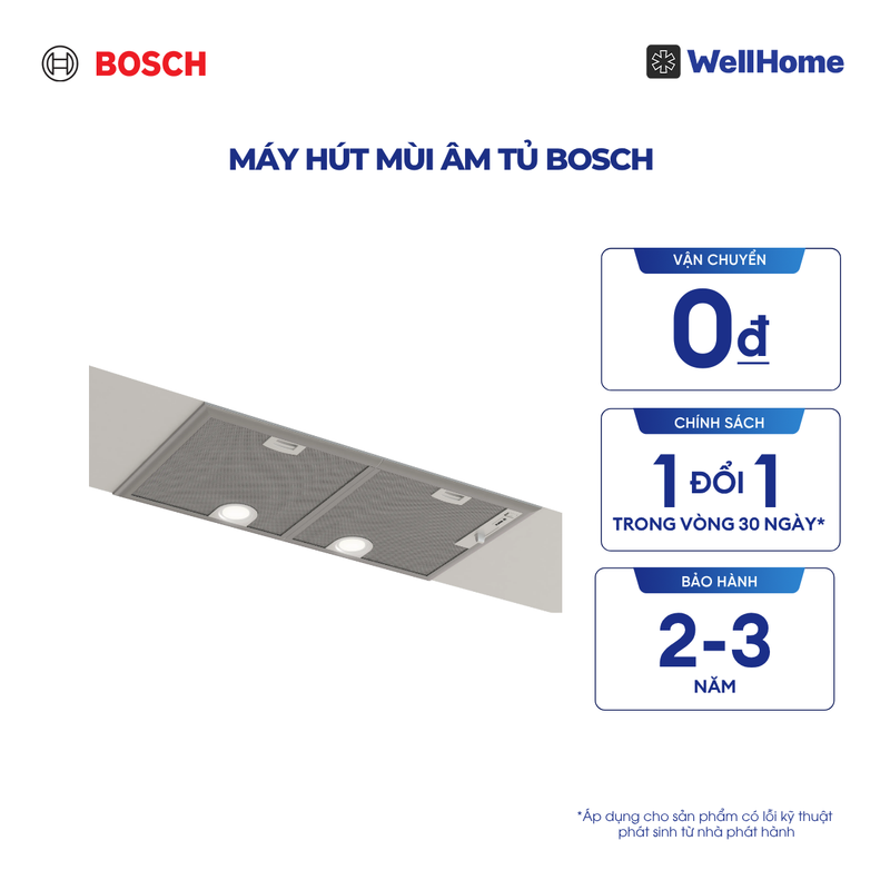  Máy hút mùi âm tủ Bosch DHL755BM - Series 4 (70cm) 