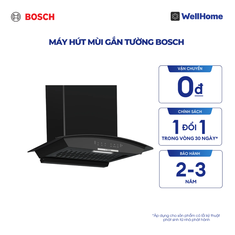  Máy hút mùi gắn tường Bosch DWA68IJ60I - Series 4 (60cm) 