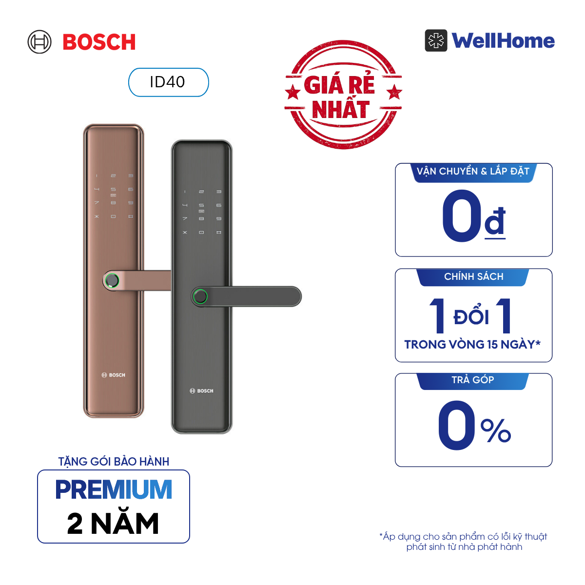  Khóa vân tay Bosch ID40 