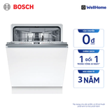  Máy rửa chén bát âm toàn phần 14 bộ Bosch SMV4HCX19E - Series 4 (60cm) 