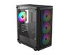  CASE ID-COOLING WARE 300 ARGB BLACK 4FA 