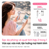  QUẠT SÒ LẠNH CẦM TAY KIÊM PIN DỰ PHÒNG MOVESPEED MSP32 