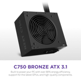  NGUỒN NZXT C750W BRONZE ATX 3.1 