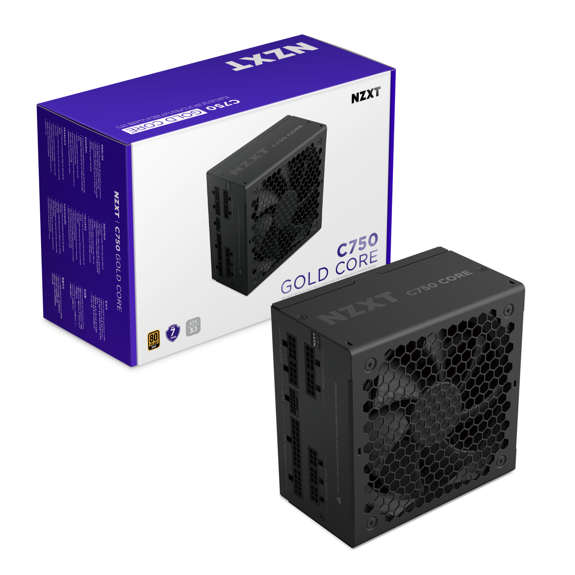  NGUỒN NZXT C750W GOLD ATX 3.1 