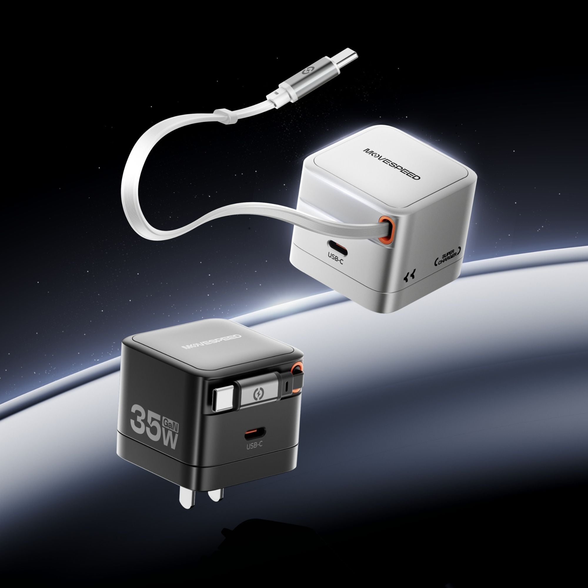  CỦ SẠC SUPER GaN MOVESPEED MSA03 - 35W 