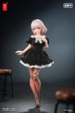  Puff Sleeves One-piece Dress (Black) 