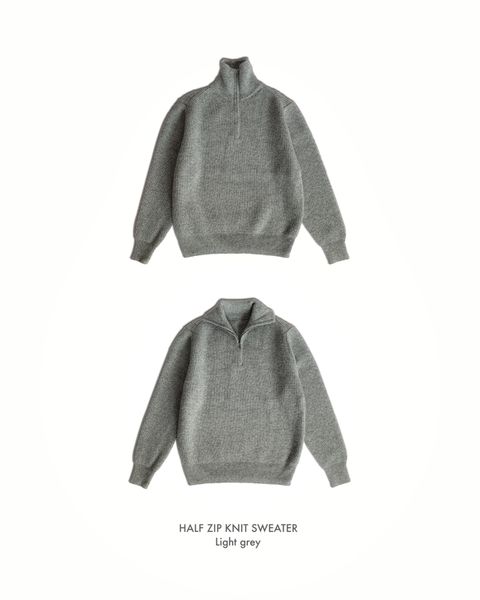  Half Zip Knit Sweater 