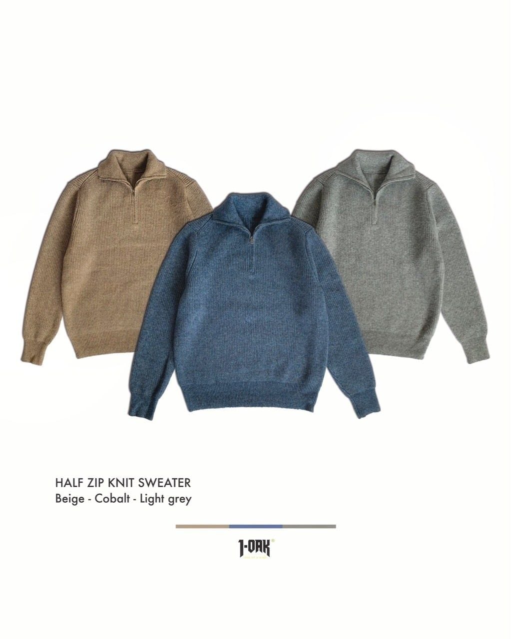  Half Zip Knit Sweater 