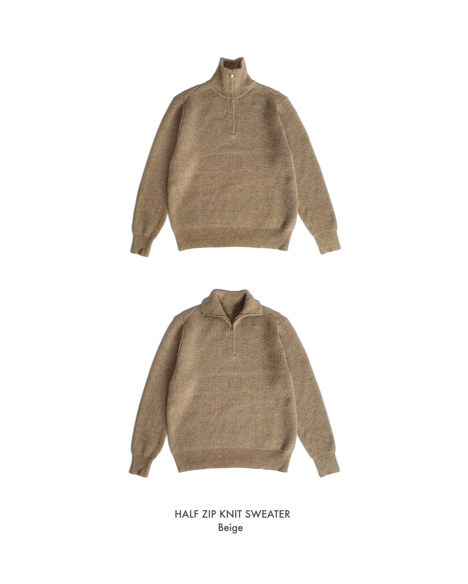  Half Zip Knit Sweater 