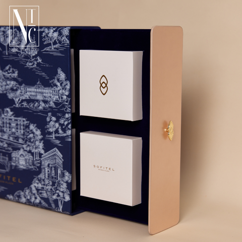  Hộp Bánh Trung Thu MUSEÉ Tone Xanh Dương 