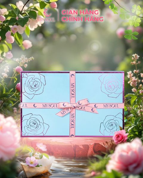 Hộp hoa quà tặng nước hoa My Soul - Màu hồng