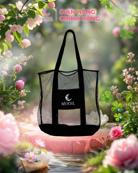 [SP Tặng] (Không Bán) Túi vải lưới My Soul - Màu đen