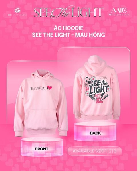 Áo Hoodie See The Light - Màu Hồng