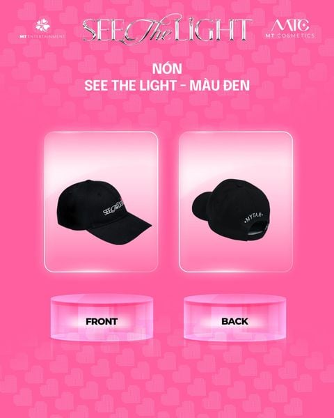 Nón See The Light - Màu đen