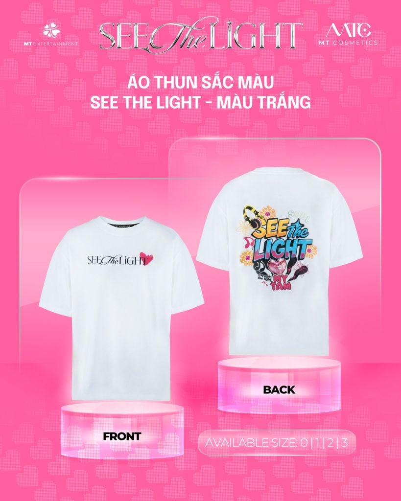 Áo thun sắc màu See The Light - Màu trắng
