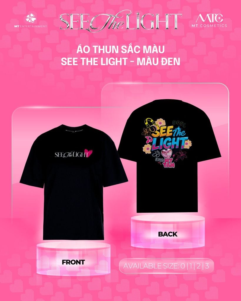 Áo thun sắc màu See The Light - Màu đen