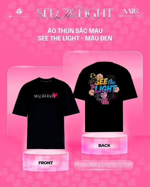 Áo thun sắc màu See The Light - Màu đen