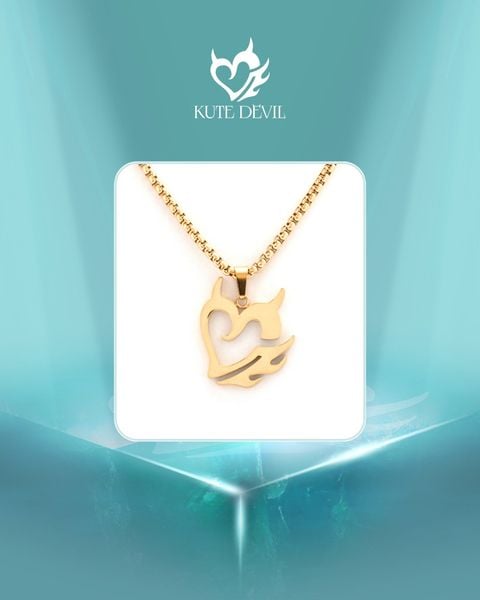 Bộ dây chuyền Kute Devil Mạ Vàng - Love Necklace